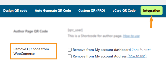 Remove QR code from WooCommerce dashboard