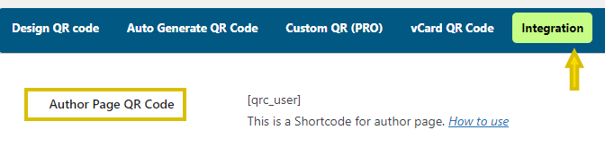 Auto QR shortcode